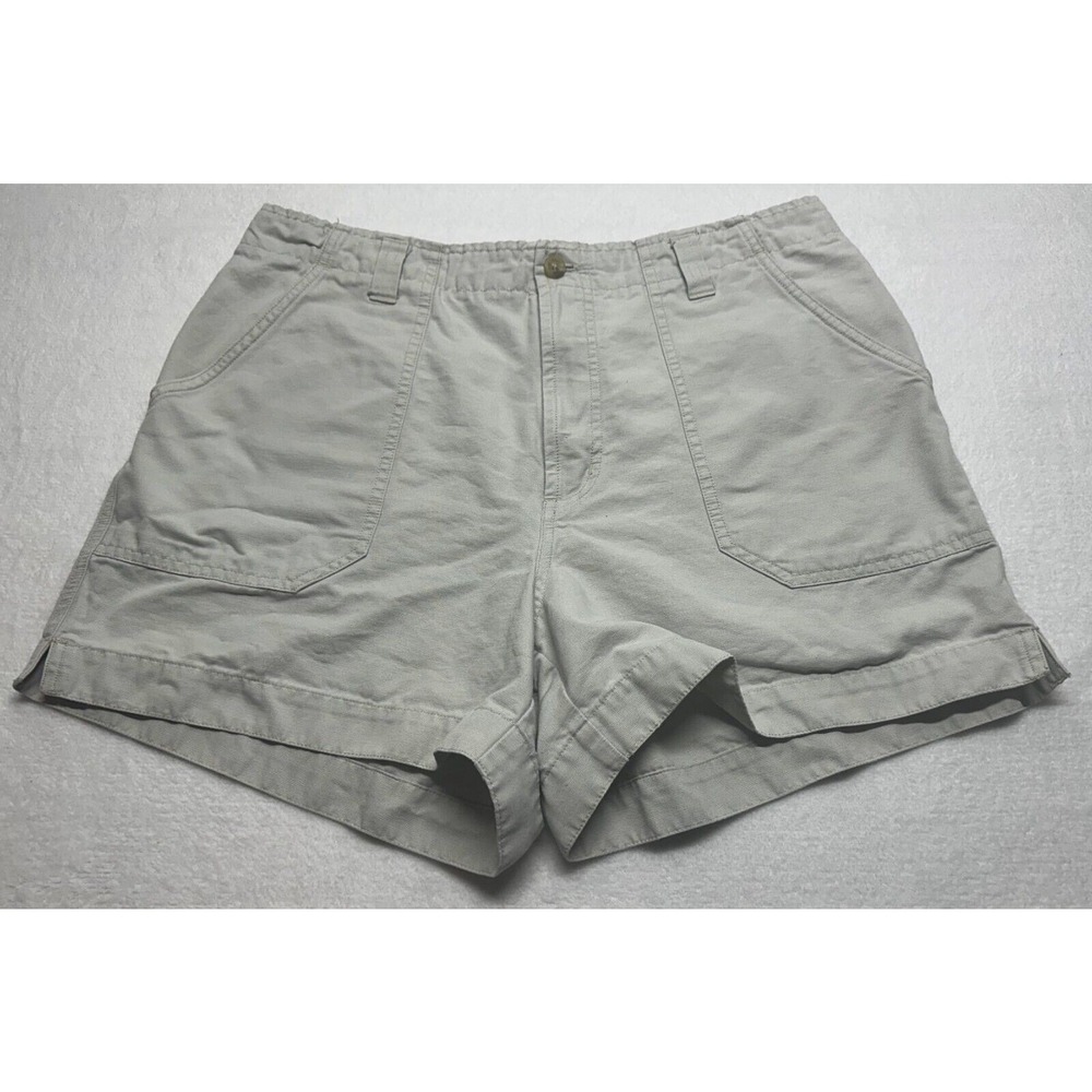 Columbia Shorts Women 14 Tan Cotton Blend Outdoor Cargo